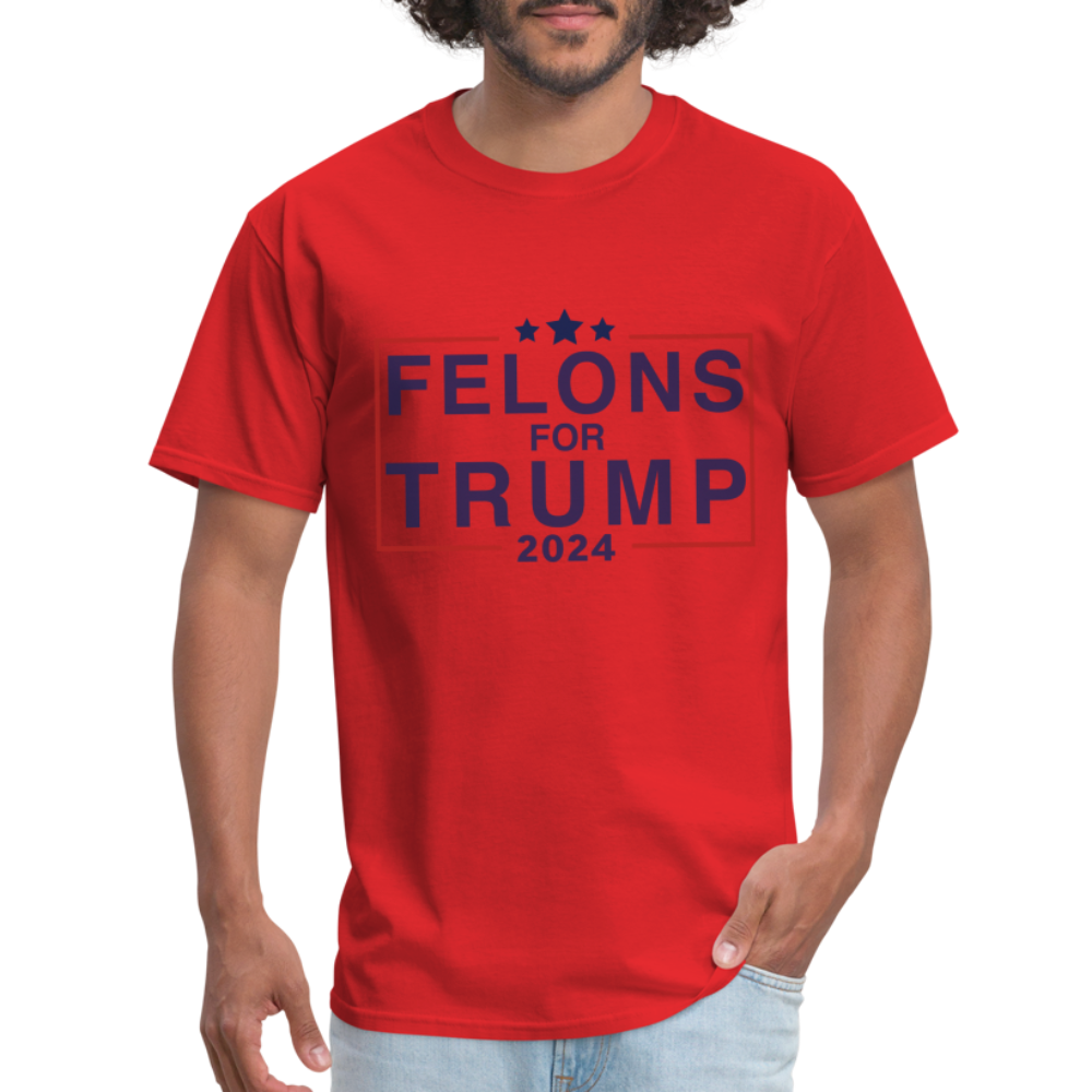 Felons for Trump 2024 T-Shirt - red