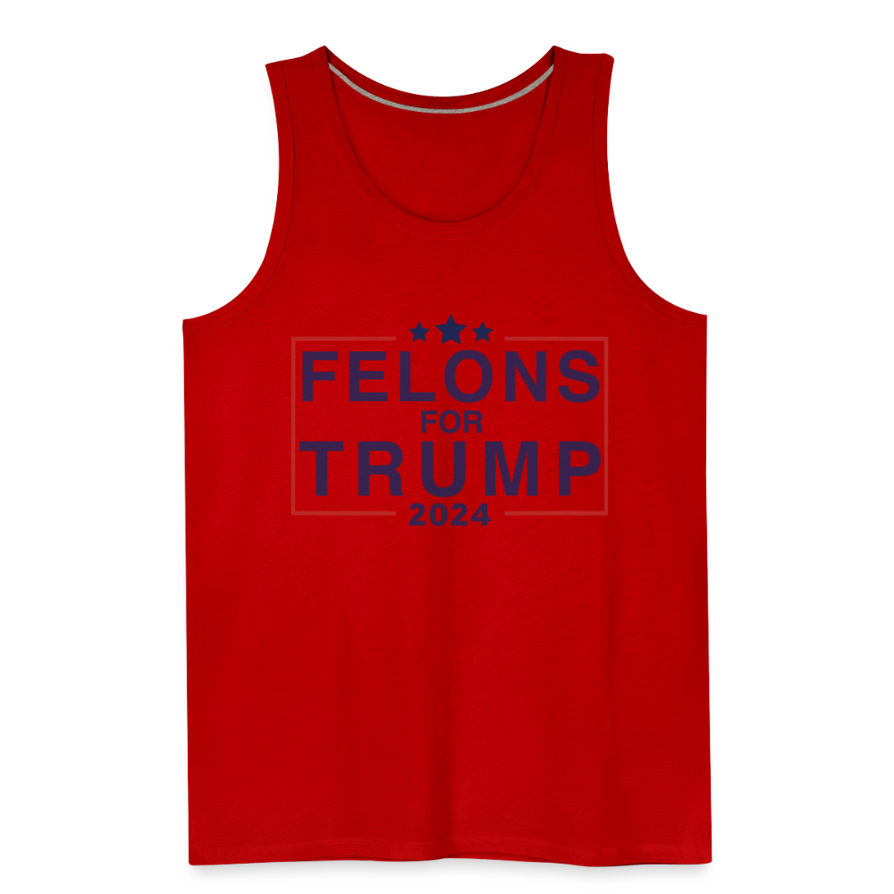 Felons for Trump 2024 Men’s Premium Tank Top - red