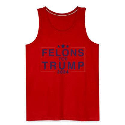 Felons for Trump 2024 Men’s Premium Tank Top - red