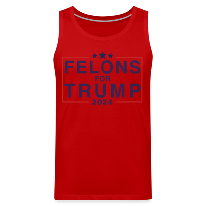 Felons for Trump 2024 Men’s Premium Tank Top - red