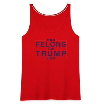 Felons for Trump 2024 Women’s Premium Tank Top - red