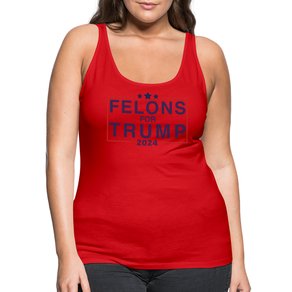 Felons for Trump 2024 Women’s Premium Tank Top - red