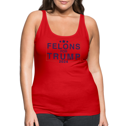 Felons for Trump 2024 Women’s Premium Tank Top - red