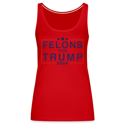 Felons for Trump 2024 Women’s Premium Tank Top - red