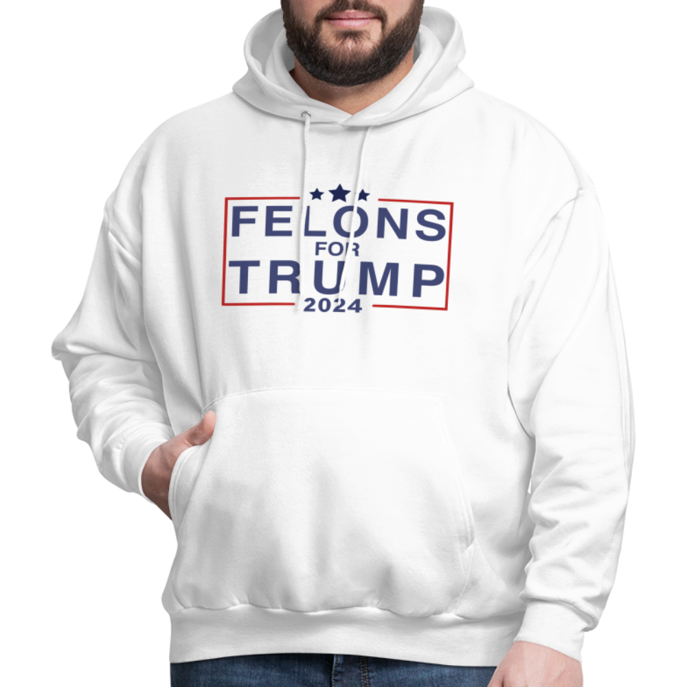 Felons for Trump 2024 Hoodie - white