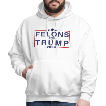 Felons for Trump 2024 Hoodie - white