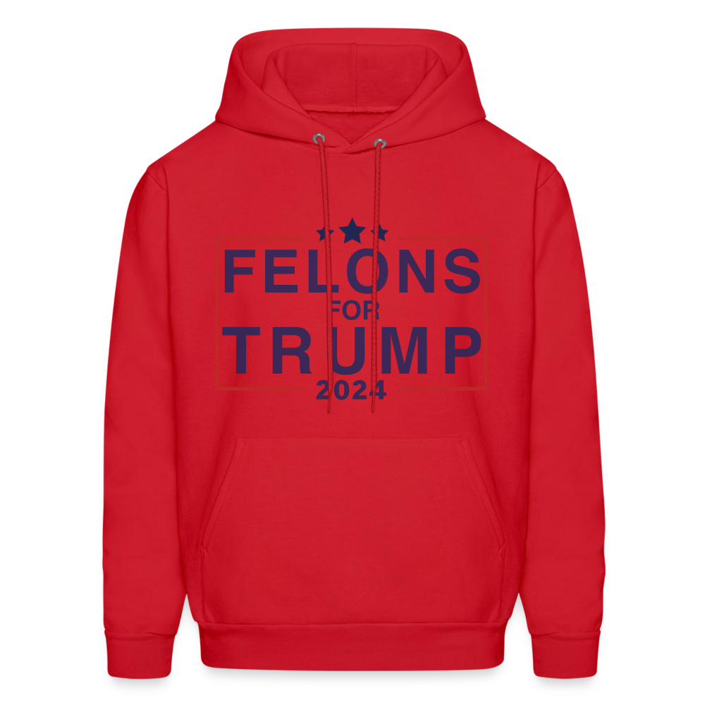 Felons for Trump 2024 Hoodie - red