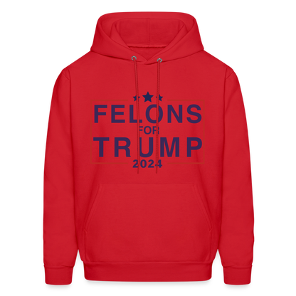 Felons for Trump 2024 Hoodie - red