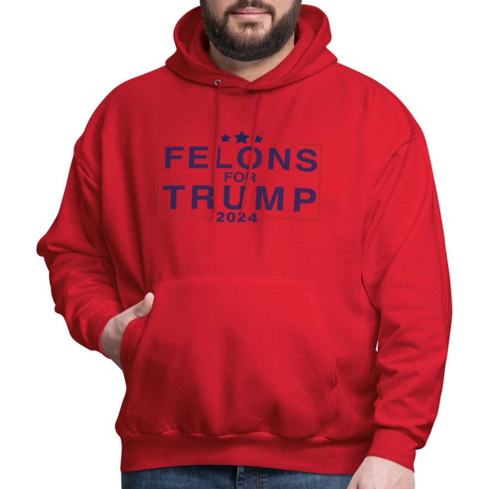 Felons for Trump 2024 Hoodie - red