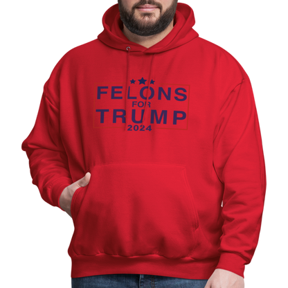 Felons for Trump 2024 Hoodie - red