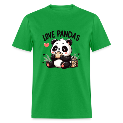 Love Pandas T-Shirt - bright green