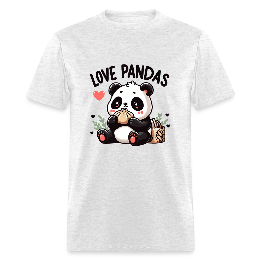 Love Pandas T-Shirt - light heather gray