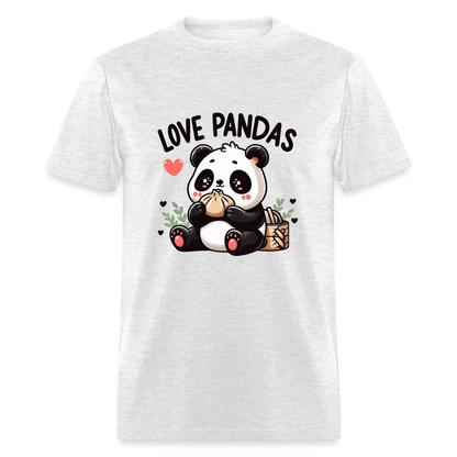 Love Pandas T-Shirt - light heather gray