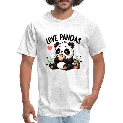 Love Pandas T-Shirt - light heather gray