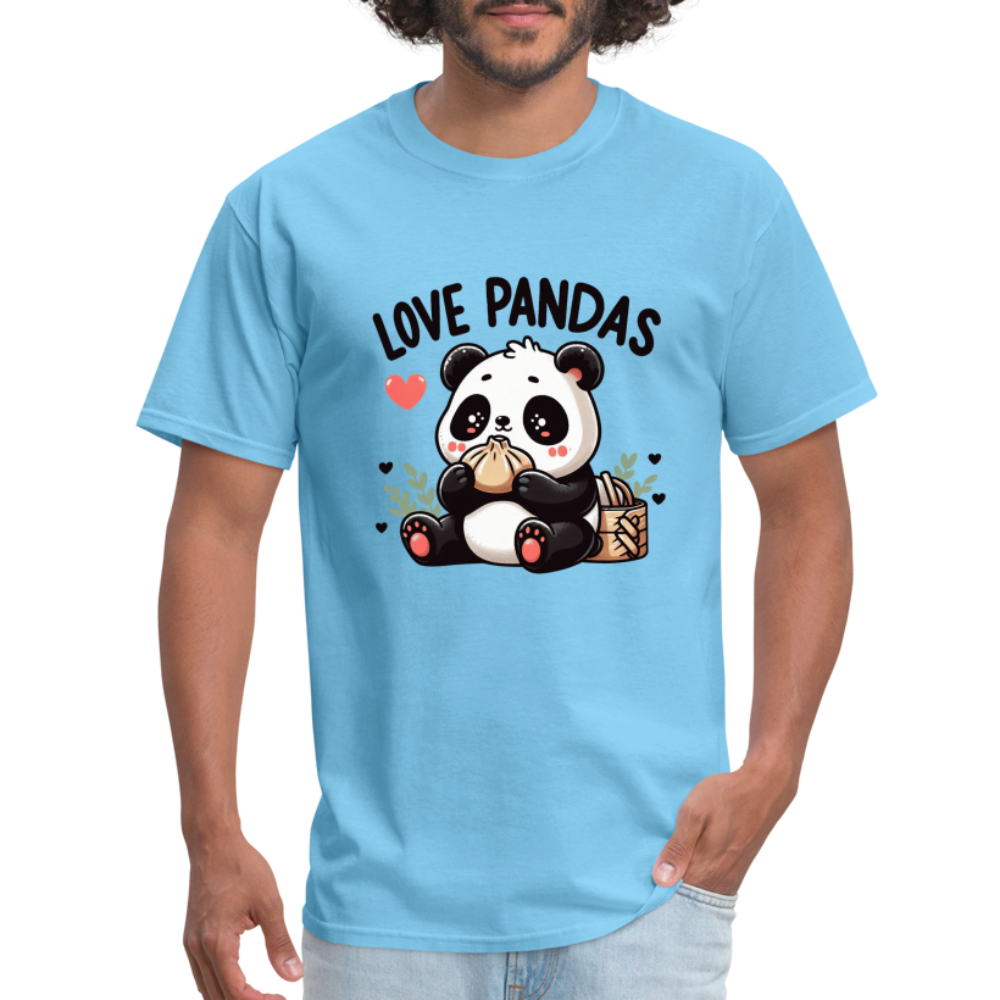 Love Pandas T-Shirt - aquatic blue