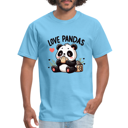 Love Pandas T-Shirt - aquatic blue