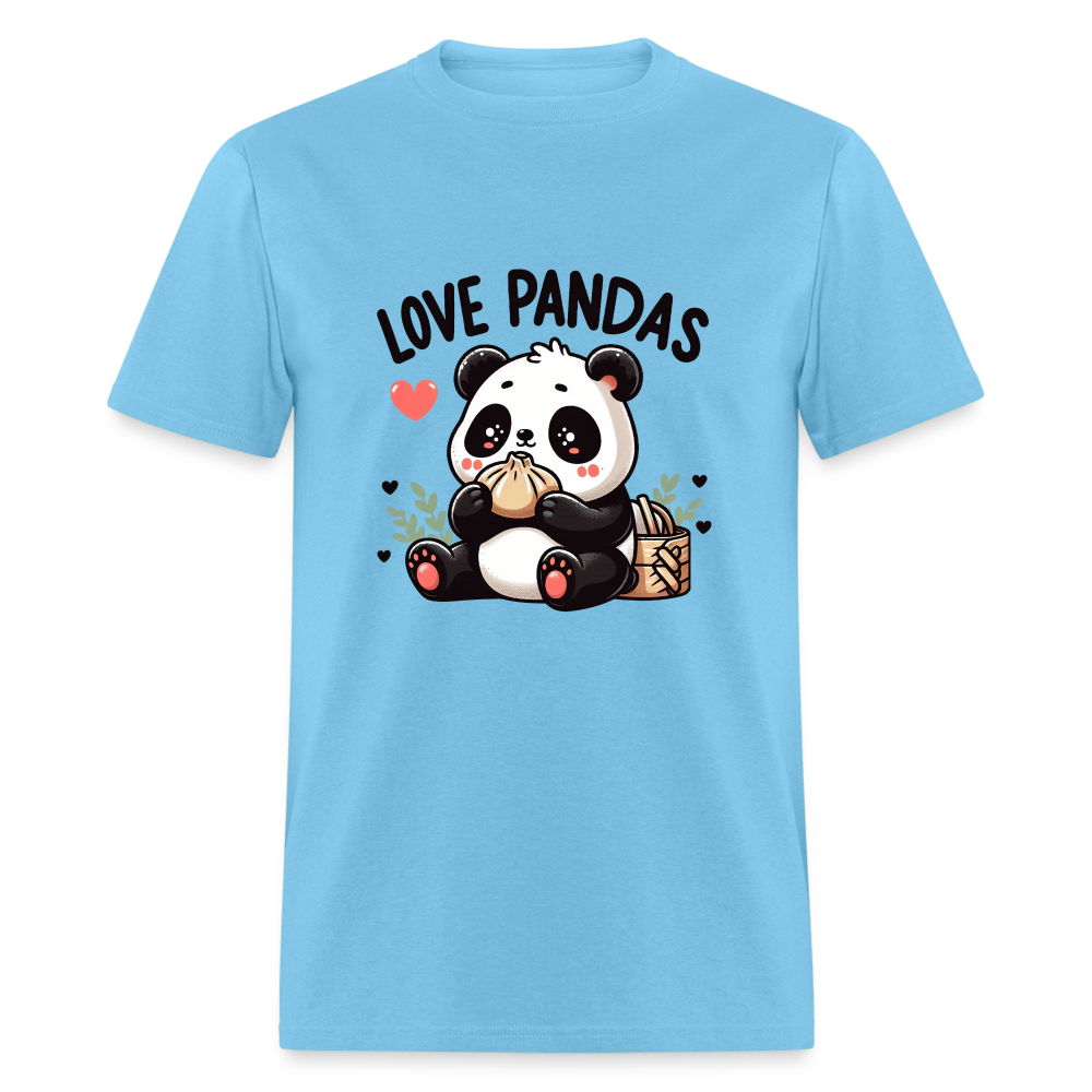 Love Pandas T-Shirt - aquatic blue