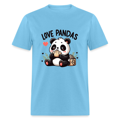 Love Pandas T-Shirt - aquatic blue