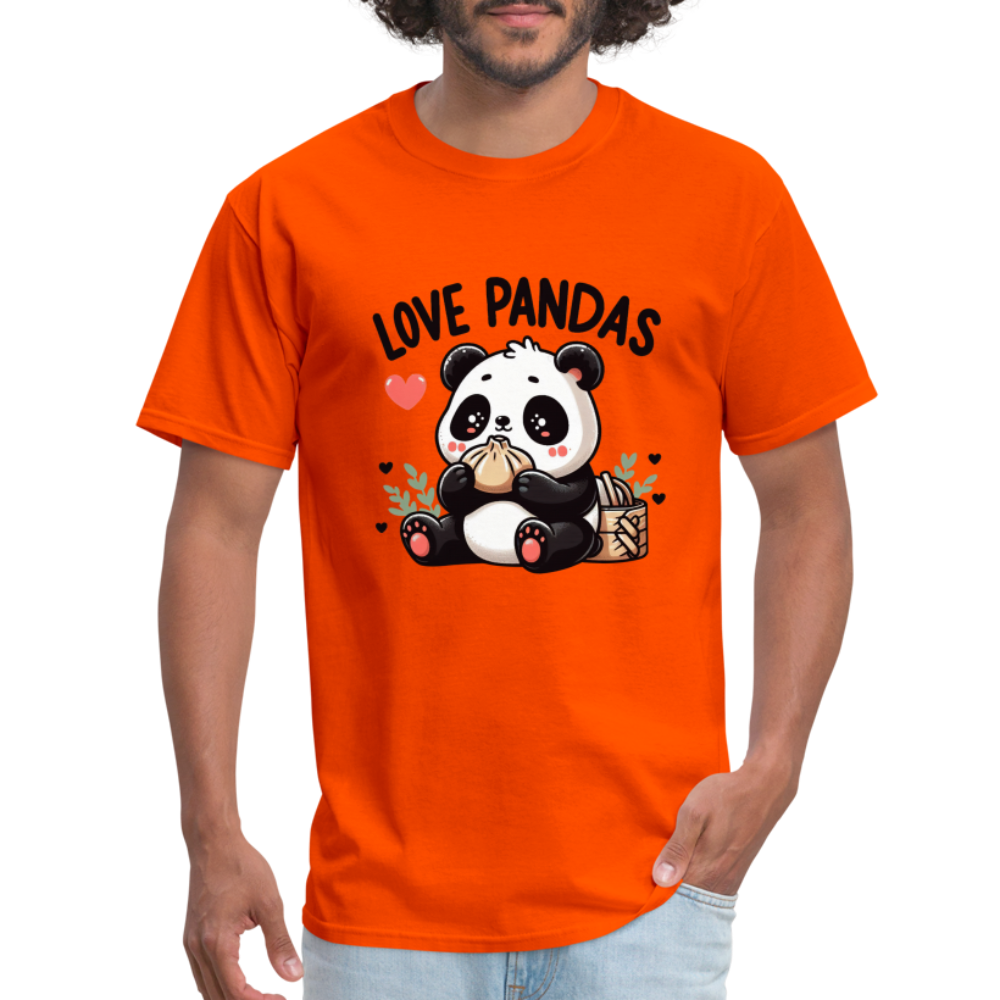 Love Pandas T-Shirt - orange