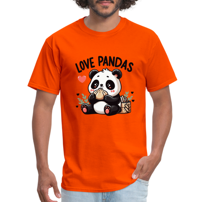 Love Pandas T-Shirt - orange