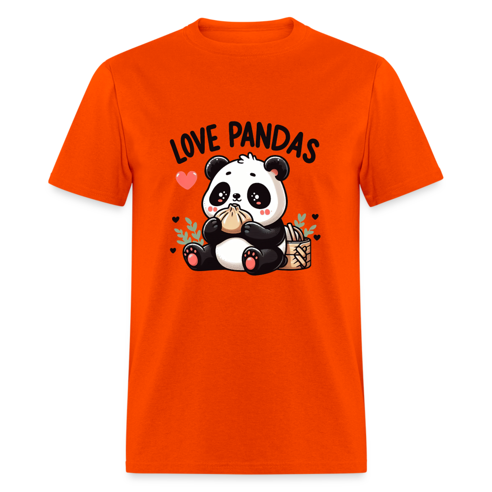 Love Pandas T-Shirt - orange