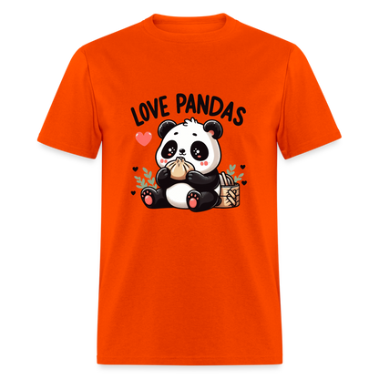 Love Pandas T-Shirt - orange