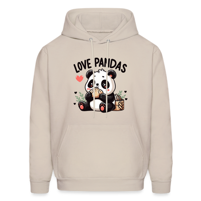 Love Pandas Hoodie - Sand