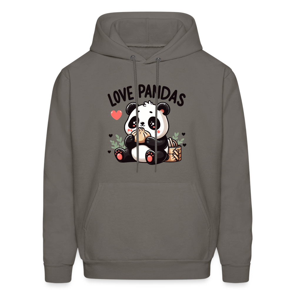 Love Pandas Hoodie - asphalt gray