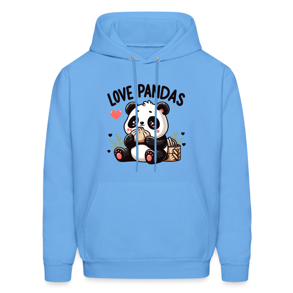 Love Pandas Hoodie - carolina blue