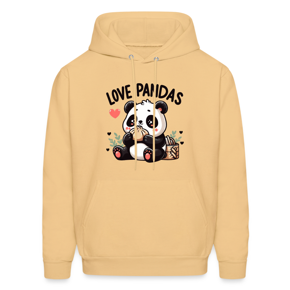 Love Pandas Hoodie - light yellow