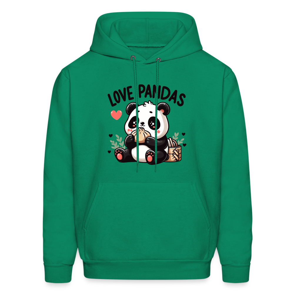 Love Pandas Hoodie - kelly green