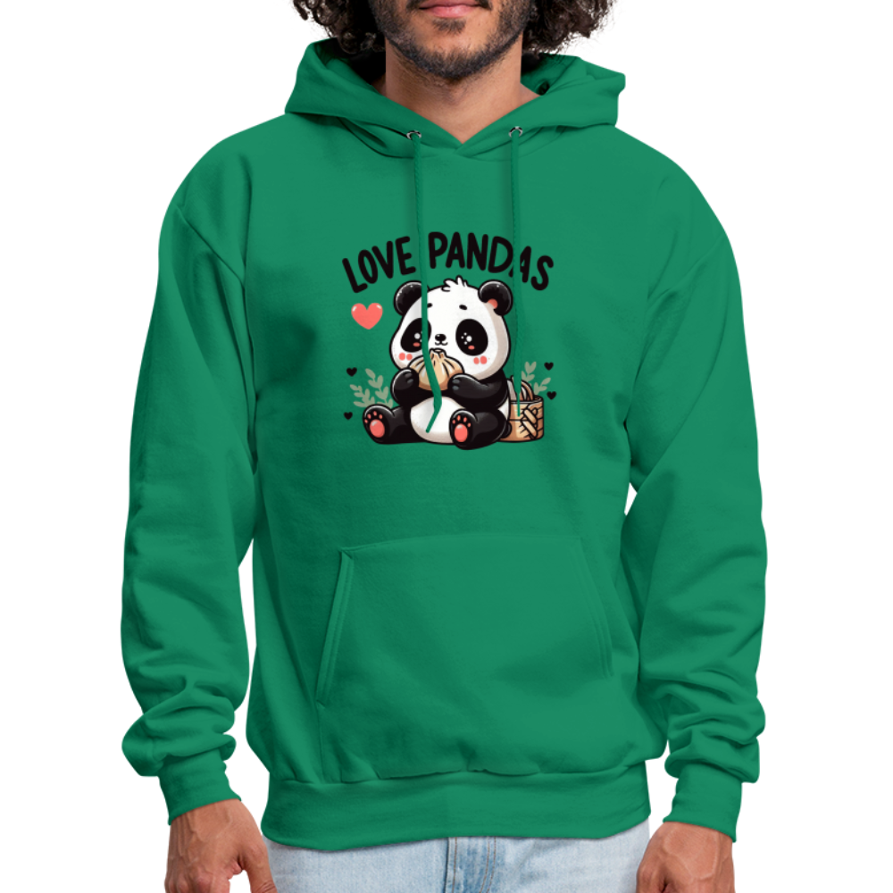 Love Pandas Hoodie - kelly green