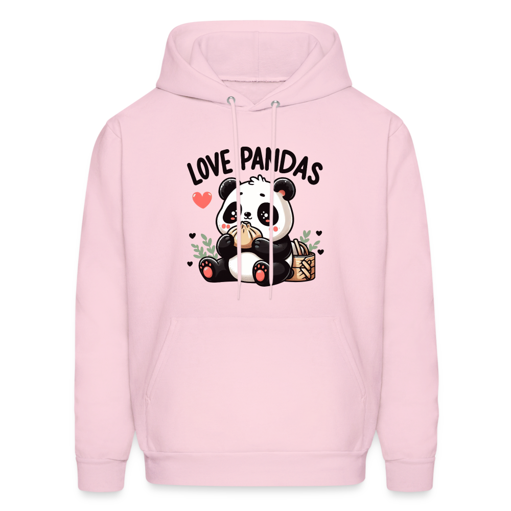 Love Pandas Hoodie - pale pink