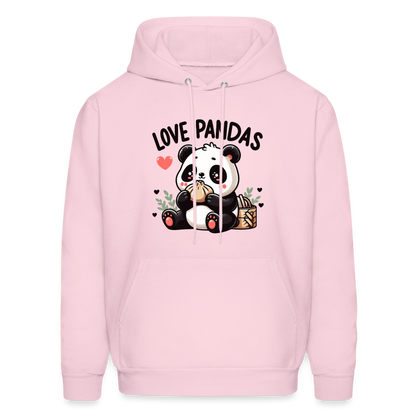 Love Pandas Hoodie - pale pink