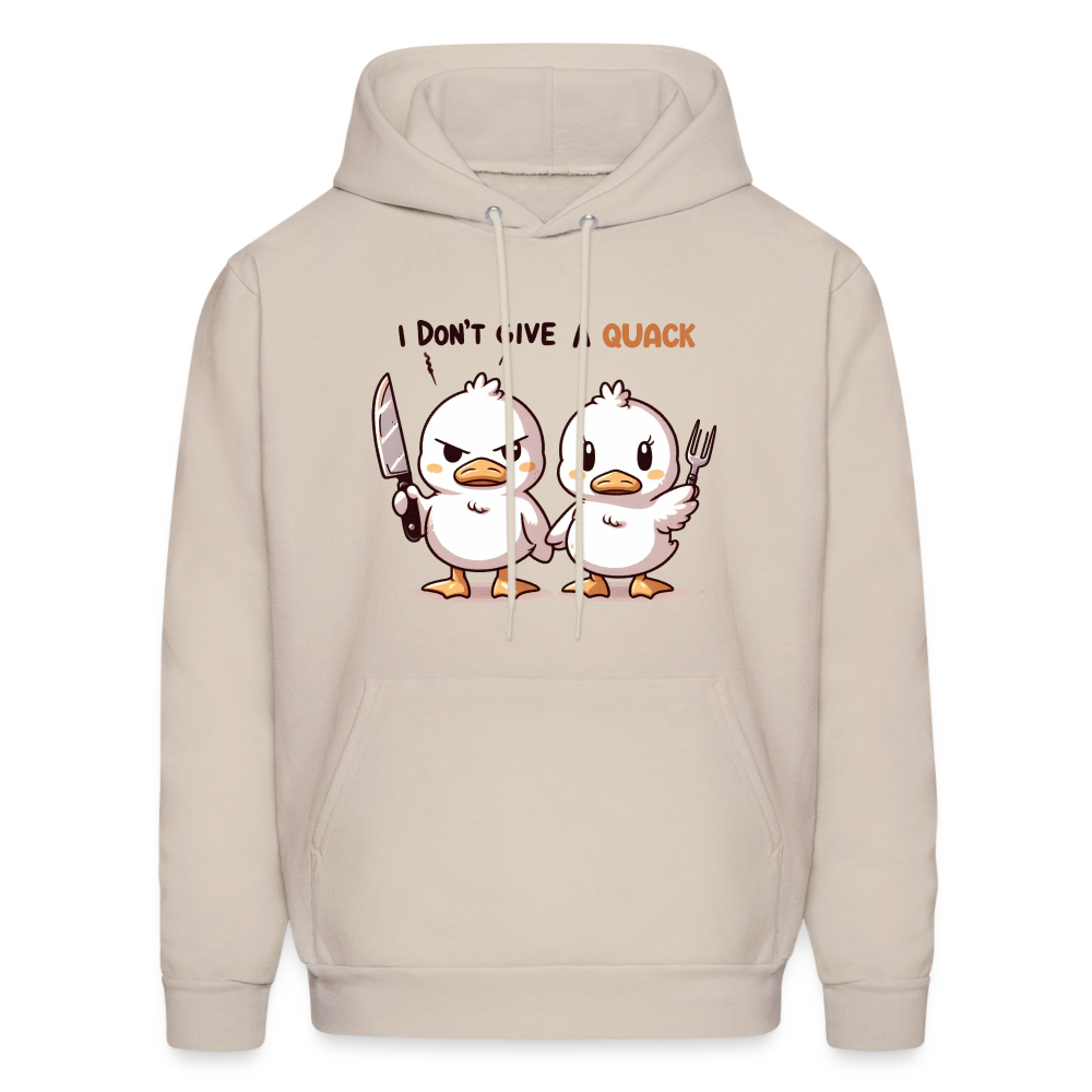 I Don't Give a Quack Hoodie - Sand