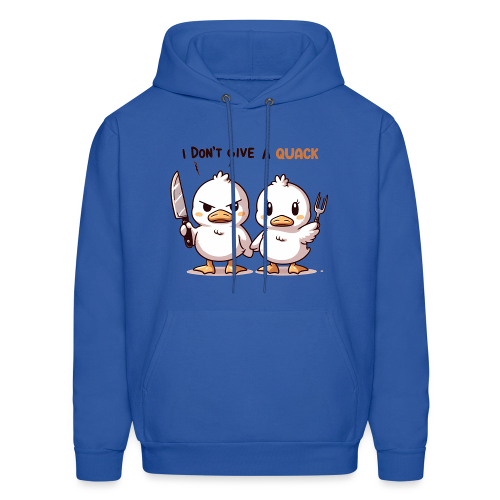 I Don't Give a Quack Hoodie - royal blue