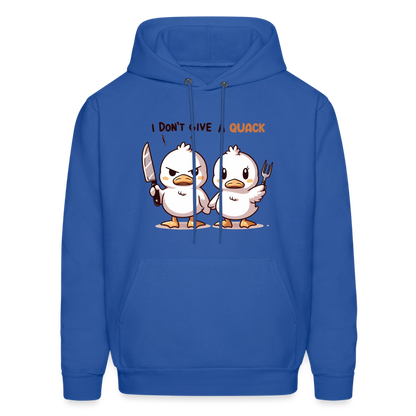 I Don't Give a Quack Hoodie - royal blue