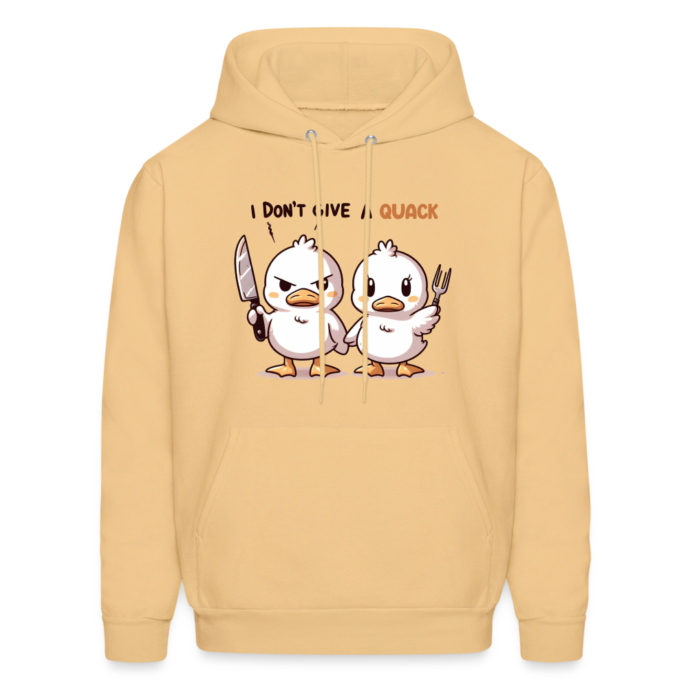 I Don't Give a Quack Hoodie - light yellow