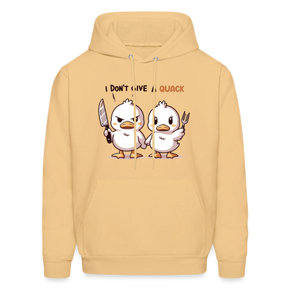 I Don't Give a Quack Hoodie - light yellow