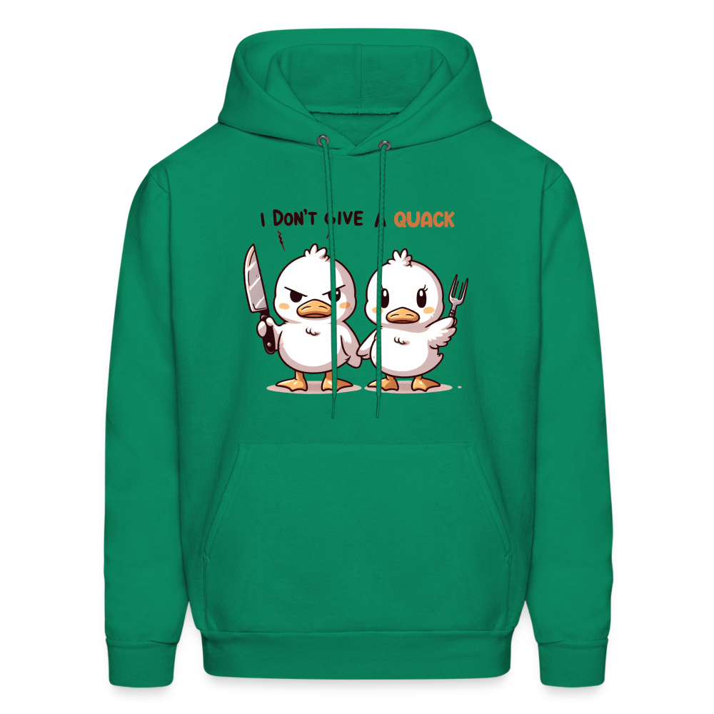 I Don't Give a Quack Hoodie - kelly green