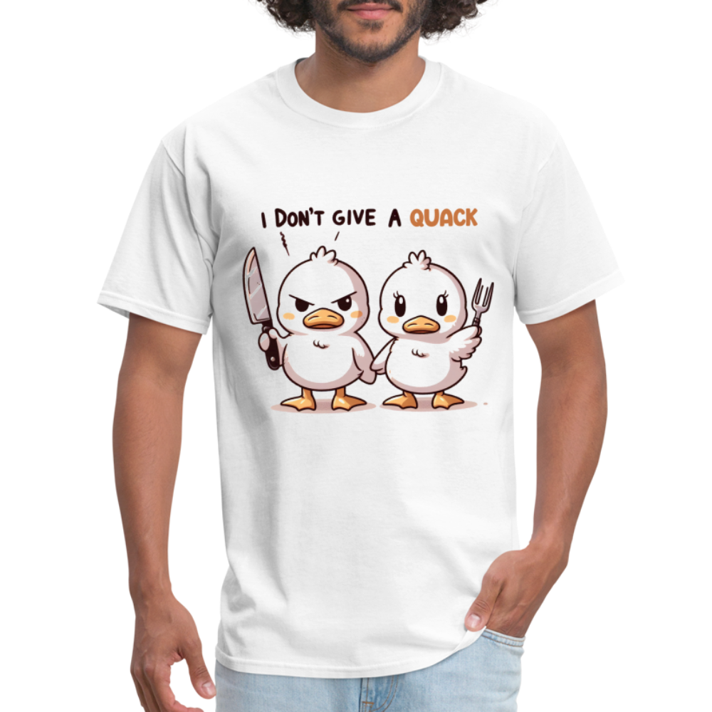 I Don't Give a Quack T-Shirt - white