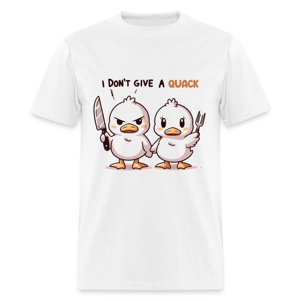 I Don't Give a Quack T-Shirt - white