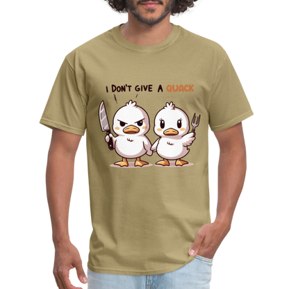 I Don't Give a Quack T-Shirt - khaki