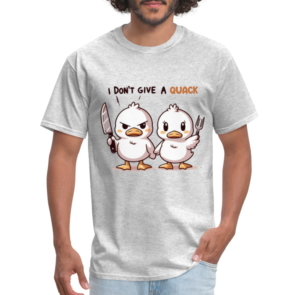 I Don't Give a Quack T-Shirt - heather gray