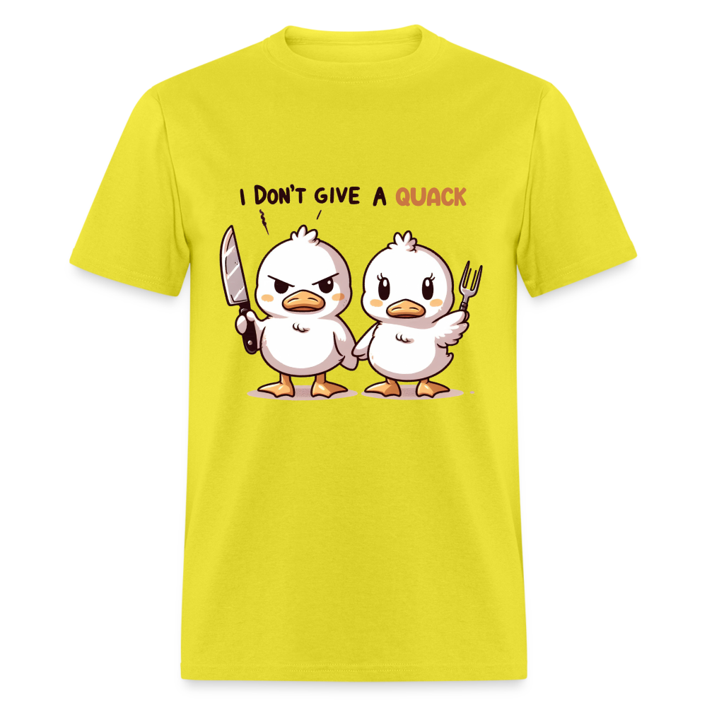 I Don't Give a Quack T-Shirt - yellow