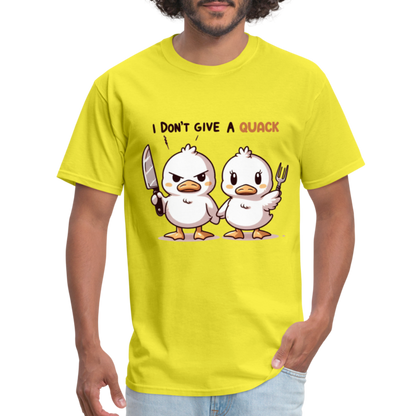 I Don't Give a Quack T-Shirt - yellow