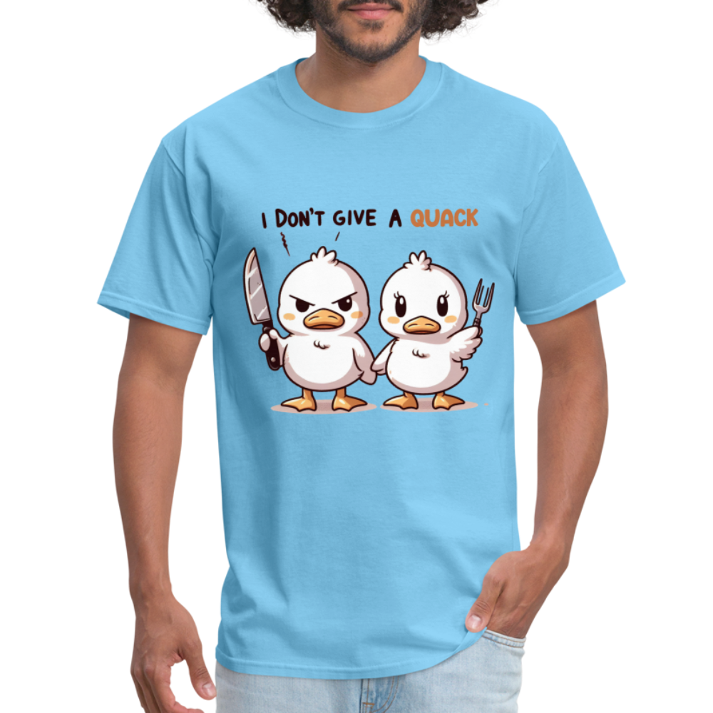 I Don't Give a Quack T-Shirt - aquatic blue