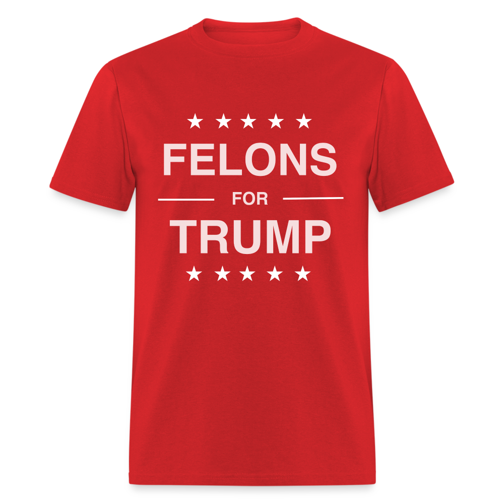 Felons for Trump T-Shirt - red