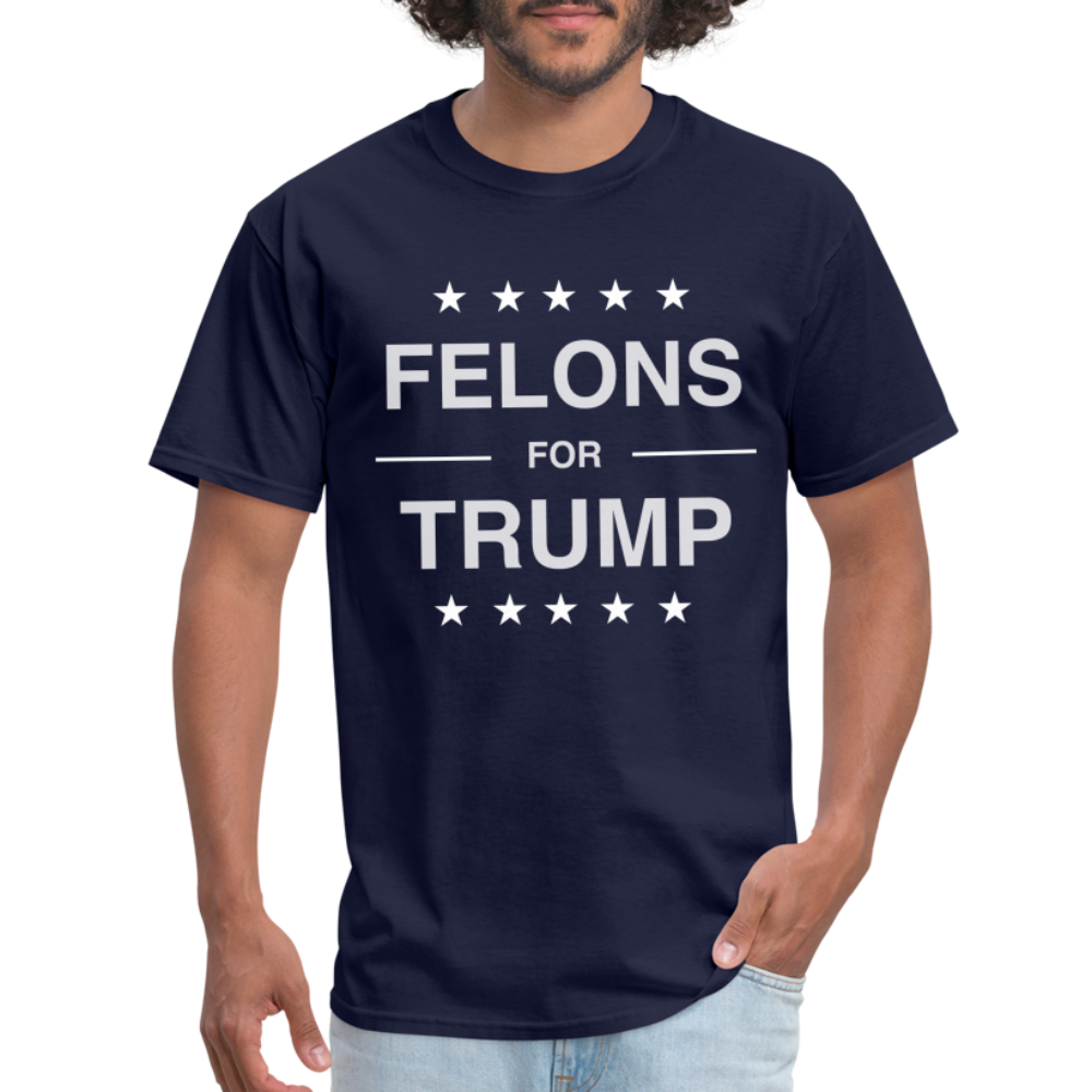 Felons for Trump T-Shirt - navy