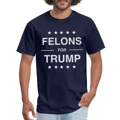 Felons for Trump T-Shirt - navy